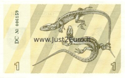 1 Talonas 1991 Lithuania UNC banknot