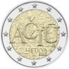 2 euros 2015 Lithuania - Lithuanian language