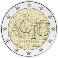 2 euros 2015 Lithuania - Lithuanian language 250 2 euros 2015 Lithuania - Lithuanian language