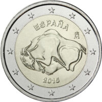 2 euros 2015 Spain - Cave of Altamira 2 Евро 2015 Испания – Пещера Альтамира