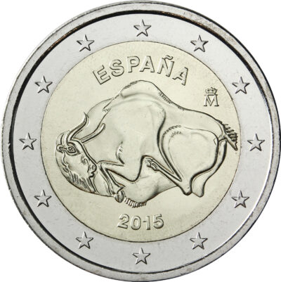 2 euros 2015 Spain - Cave of Altamira 2 eurai 2015 Ispanija – Altamiros urvas