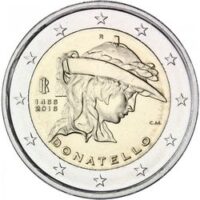 2 euros 2016 Italy - 550th anniversary of the death of Donatello 250 2 Евро 2016 Италия – 550 лет co дня смерти Донателло