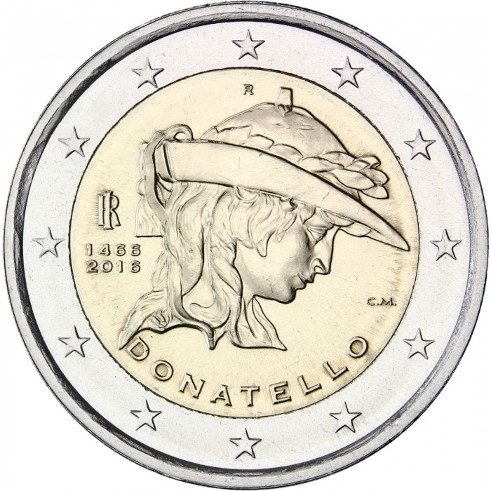 2 eurai 2016 Italija – Donatelo mirties metinės