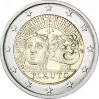 2 euros 2016 Italy - Titus Maccius Plautus 2 eurai 2016 Italija – Tito Makcijaus Plauto mirties metinės