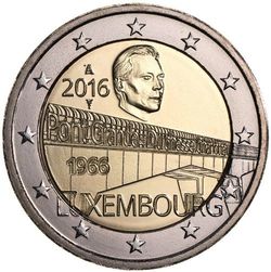 2 euros 2016 Luxembourg - 50 Years of Grand Duchess Charlotte Bridge