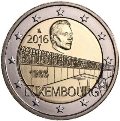 2 Евро 2016 Люксембург – Мост герцогини Шарлотты