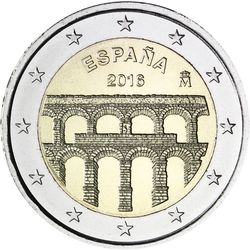 2 euros 2016 Spain - Aqueduct of Segovia 250 2 euros 2016 Spain - Aqueduct of Segovia