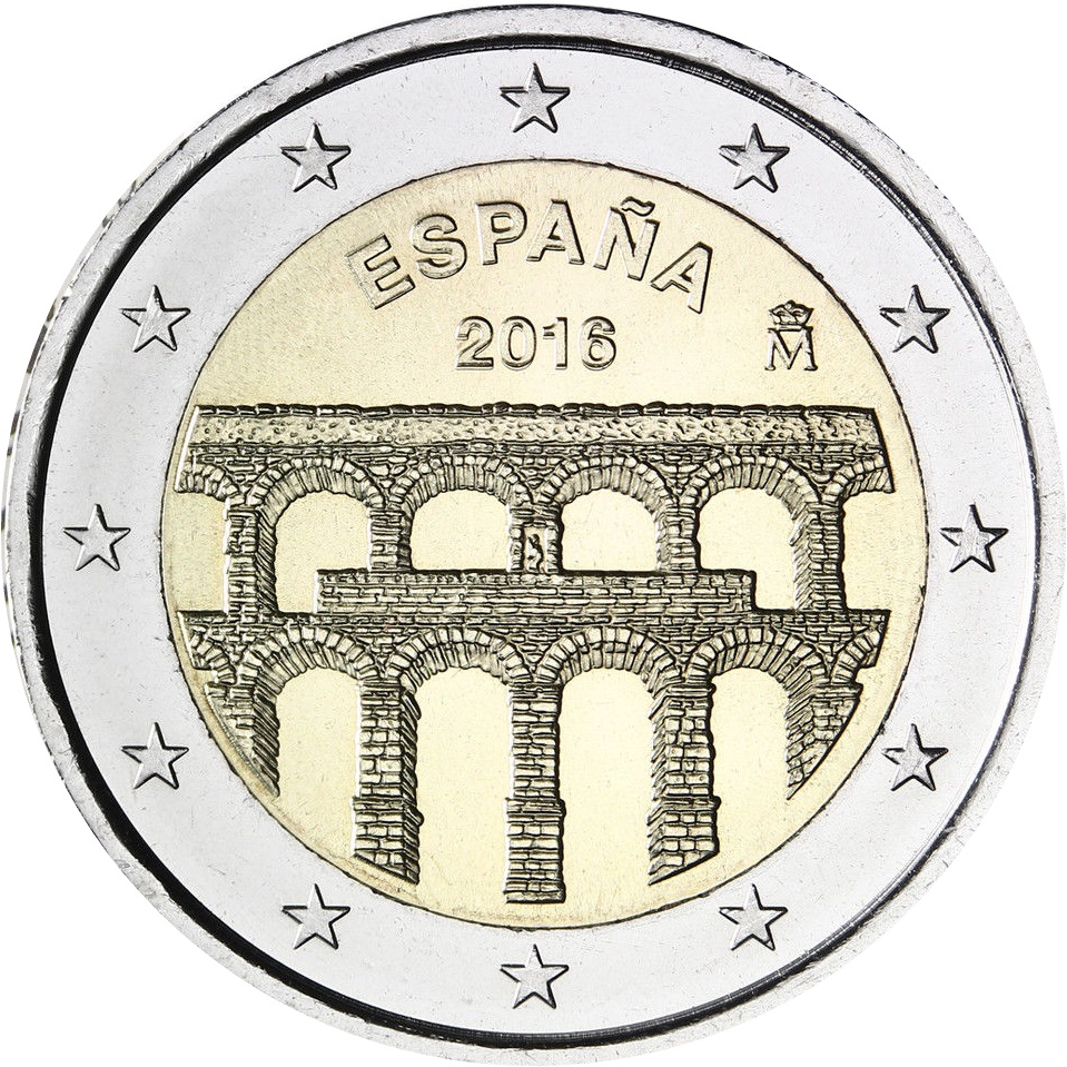 2 Евро 2016 Испания – Сеговия с римским акведуком