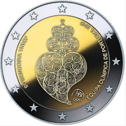 2 euros 2016 Portugal - Brazilian Summer Olympic Games