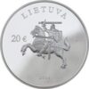 20 euros 2016 Lithuania - to 25th anniversary of the consolidation of independence