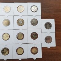 2011 metu Lietuvisku monetu rinkinys(holderiuose) Lithuania Official Litas Blister 2011 UNC