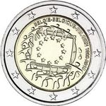 2 euros 2015 Belgium - 30th anniversary of the EU flag