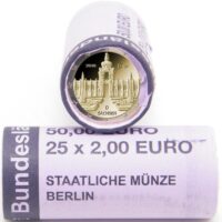 Germany 2 euros 2016 - Zwinger Palace in Dresden roll 2 eurų rulonas 2016 Vokietija – Cvingerio rūmai Dresdene