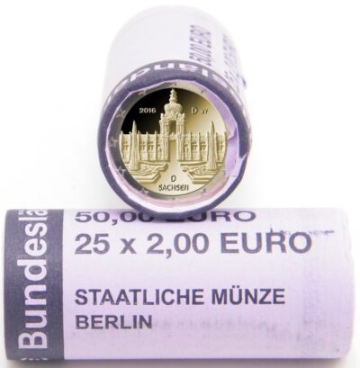 2 euros roll  2016 Germany - Zwinger Palace in Dresden