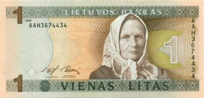 1 Litas 1994 Lithuania UNC banknot