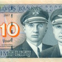 lithuania-10-litai 10 Litas 2007 Lithuania UNC banknot