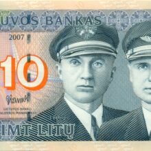 10 Litas 2007 Lithuania UNC banknot