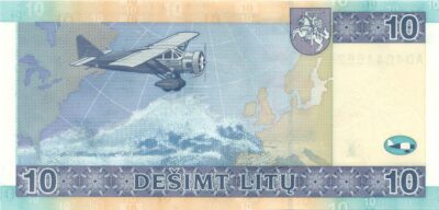 10 Litas 2007 Lithuania UNC banknot
