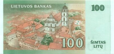 100 Litas 2007 Lithuania UNC banknot