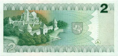 2 Litas 1994 Lithuania UNC banknot