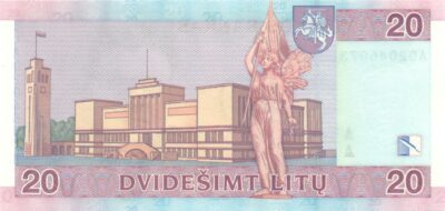 20 Litas 2007 Lithuania UNC banknot