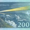 200 Litas 1997 Lithuania aUNC banknot