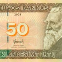 lithuania-50-litai 50 Litas 2003 Lithuania UNC banknot