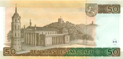 50 Litas 2003 Lithuania UNC banknot