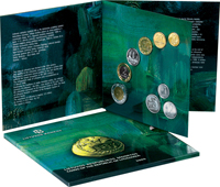 2009 Официальный комплект литов Литвы UNC