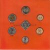 1 - 100 rubel 1992 Rusia CuNi proof coins set  RARE