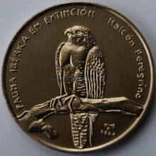 1 peso 2004 Cuba coin – Peregrine falcon