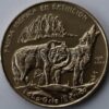 1 peso 2004 Cuba coin – Gray wolf