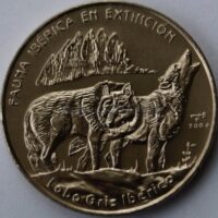 1-peso-2004-cuba-lobo-griz-iberico 1 peso 2004 Cuba coin – Gray wolf