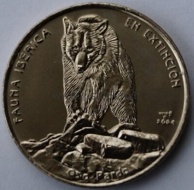 1 peso 2004 Cuba coin – Brown bear