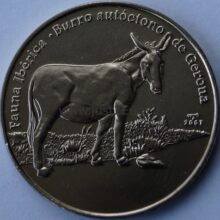1 peso 2007 Cuba coin – Catalan donkey
