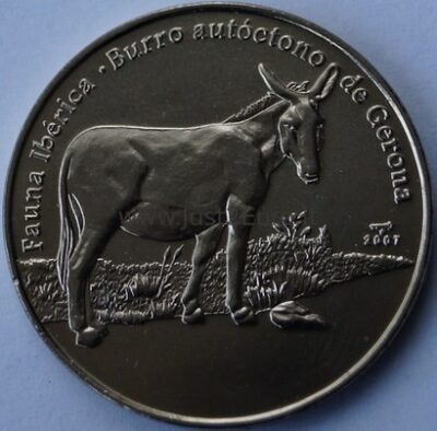 1 peso 2007 Cuba coin – Catalan donkey
