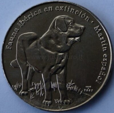 1 peso 2007 Cuba coin – Spanish Mastiff
