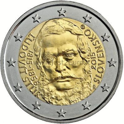 2 Евро монетa 2015 Словакия – Людовит Штур