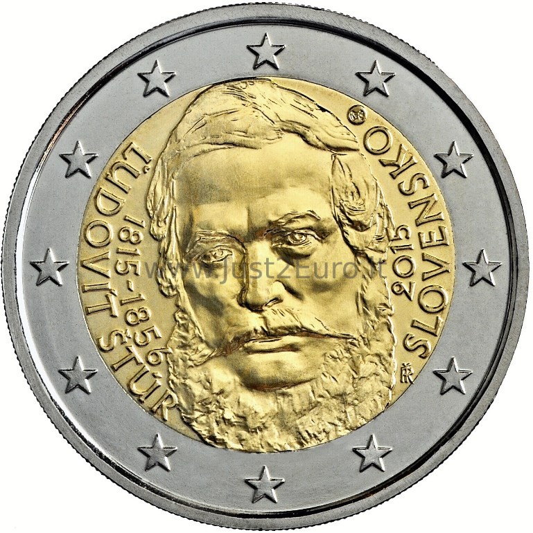 2 euro coin 2015 Slovakia – the 200th Anniversary of the birth Ľudovít Štúr