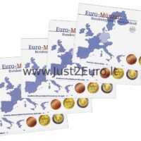 germany-official-euro-coins-proof-blisters-2004-mint-mark-a-j Vokietija oficialūs euro monetų rinkiniai 5 vnt Proof 2004 monetų kalyklų ženklai A-J