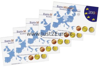 Germany Official Euro coins Proof Blisters 2006 mint-mark A-J