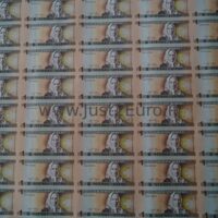 1 lito 1991 banknotų lapas Lietuva UNC - 40 banknotų