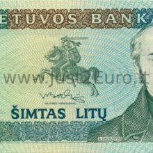 100 Litas 1991 Lithuania aUNC banknot
