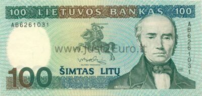 100 лит Банкнот 1991 Литва UNC