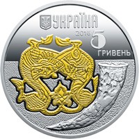 5 grivnos 2016 Ukraina sidabrinė moneta – Vilkas