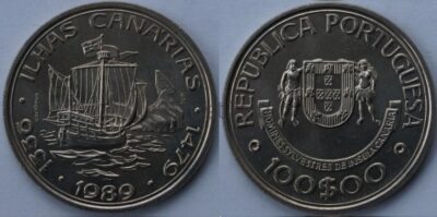 100 / 200 эскудо  набор 32 монет 1987 - 1999 UNC