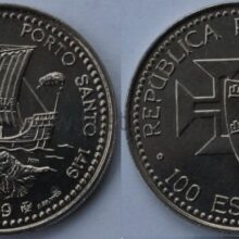 100 / 200 эскудо  набор 32 монет 1987 - 1999 UNC