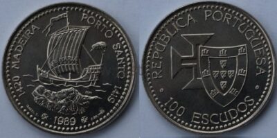 100 / 200 escudos 32 coins set 1987 - 1999 UNC