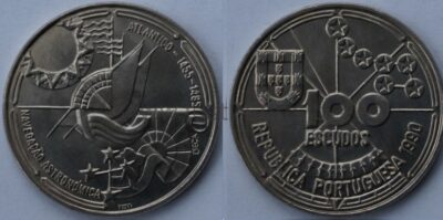100 / 200 эскудо  набор 32 монет 1987 - 1999 UNC