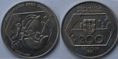 100 / 200 эскудо  набор 32 монет 1987 - 1999 UNC